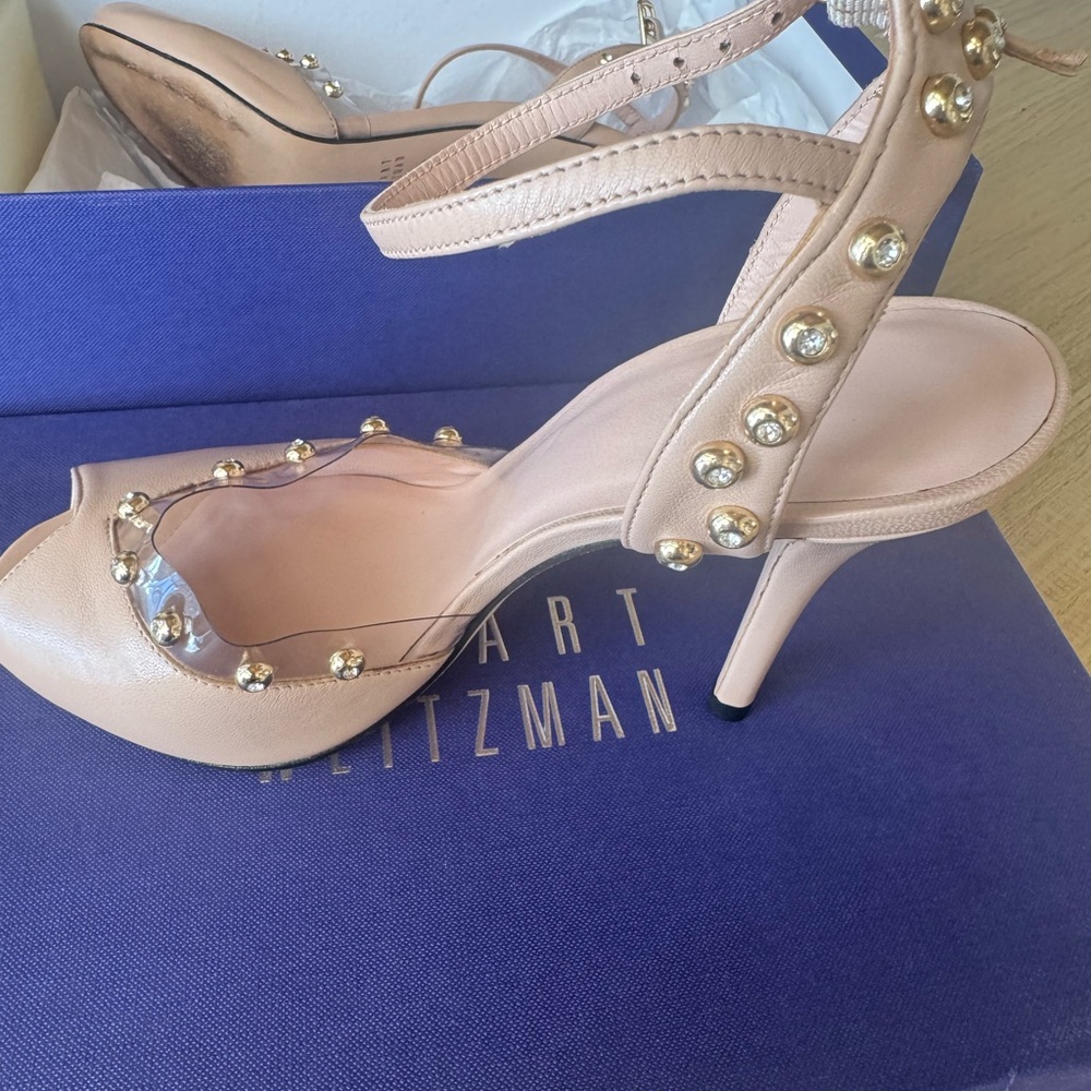 Perfectly beautiful adobe nappa  Stuart Weitzman heel